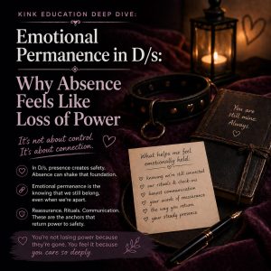 Deep Dive - Emotional Permanence