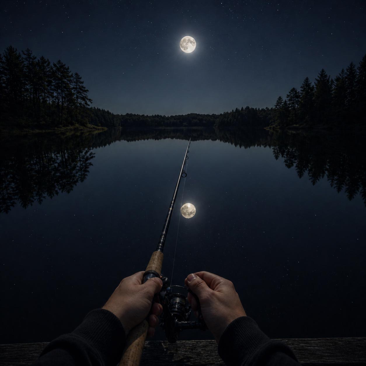 Fishing in Moonlight
