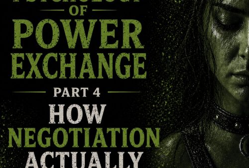 Psychology of Power Exchange Part 4 - How Negotiation Actually Works