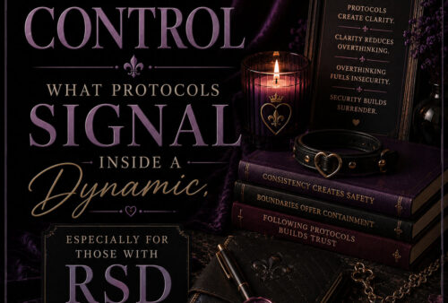 Core Values of Control: What Protocols Signal Inside a Dynamic, Especially for those with RSD