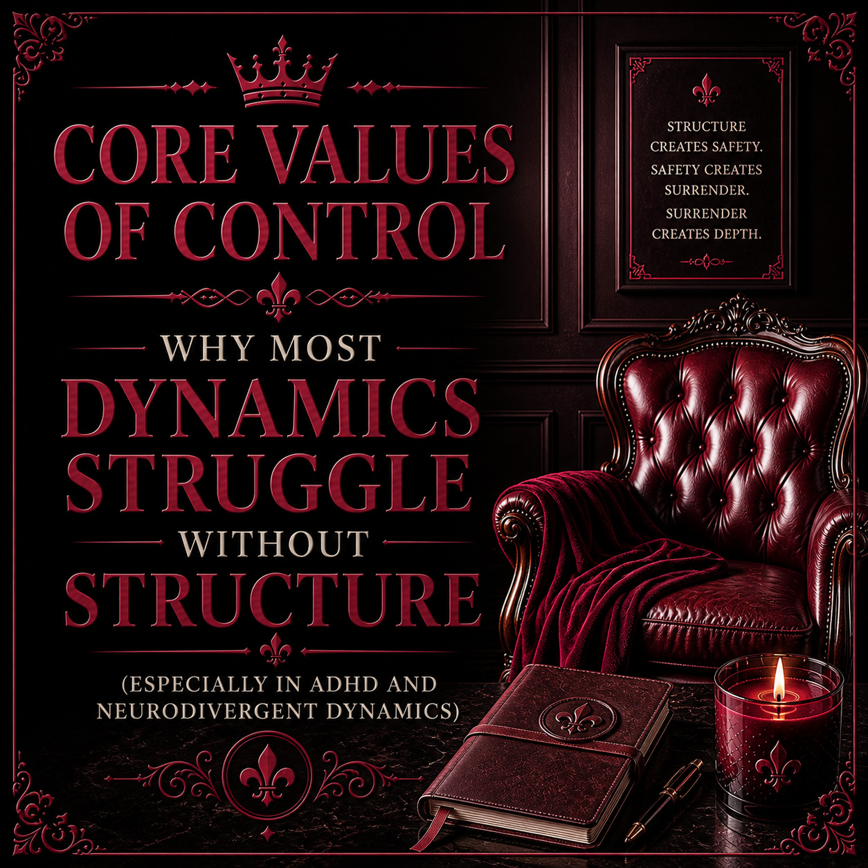 Core Values of Control: Why Most Dynamics Struggle Without Structure (Especially in ADHD and Neurodivergent Dynamics)